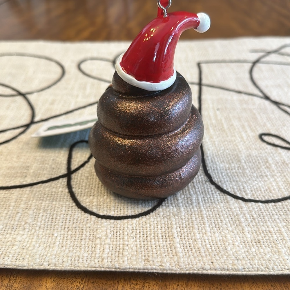 Tipsy Elves Poo Santa 3D Ornament - Picture 4 of 8